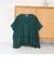 裾刺繍レース スキッパーシアーバンドカラーブラウス