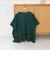 裾刺繍レース スキッパーシアーバンドカラーブラウス