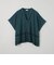 裾刺繍レース スキッパーシアーバンドカラーブラウス