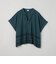 裾刺繍レース スキッパーシアーバンドカラーブラウス