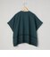 裾刺繍レース スキッパーシアーバンドカラーブラウス