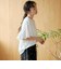 カットワークレース 袖切替デザインTシャツ