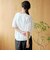 カットワークレース 袖切替デザインTシャツ