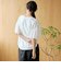 カットワークレース 袖切替デザインTシャツ