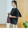 カットワークレース 袖切替デザインTシャツ