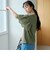 カットワークレース 袖切替デザインTシャツ
