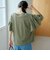 カットワークレース 袖切替デザインTシャツ