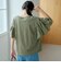 カットワークレース 袖切替デザインTシャツ