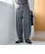 バックベルト付き カーブシルエット ワイドデニムパンツ