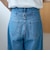 バックベルト付き カーブシルエット ワイドデニムパンツ