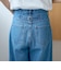 バックベルト付き カーブシルエット ワイドデニムパンツ