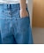 バックベルト付き カーブシルエット ワイドデニムパンツ