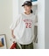 【汗染み軽減】アソートナンバリングロゴプリント オーバーサイズゆるTシャツ