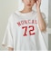 【汗染み軽減】アソートナンバリングロゴプリント オーバーサイズゆるTシャツ