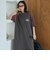 【汗染み軽減】アソートナンバリングロゴプリント ラグランTシャツワンピース