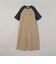 【汗染み軽減】アソートナンバリングロゴプリント ラグランTシャツワンピース