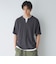 キーネックフェイクレイヤード半袖Tシャツ