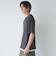 キーネックフェイクレイヤード半袖Tシャツ