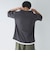キーネックフェイクレイヤード半袖Tシャツ