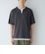キーネックフェイクレイヤード半袖Tシャツ