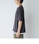 キーネックフェイクレイヤード半袖Tシャツ