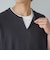 キーネックフェイクレイヤード半袖Tシャツ
