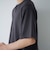 キーネックフェイクレイヤード半袖Tシャツ