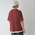 キーネックフェイクレイヤード半袖Tシャツ