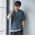 キーネックフェイクレイヤード半袖Tシャツ