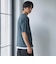 キーネックフェイクレイヤード半袖Tシャツ