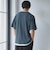 キーネックフェイクレイヤード半袖Tシャツ