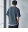 キーネックフェイクレイヤード半袖Tシャツ