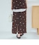 【セットアップ対応】フラワー刺繍イージーナロースカート