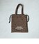 ロゴ刺繍 配色デザイン巾着トートバッグ