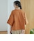 カットジャガード ショート丈レギュラーカラー半袖シャツ