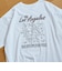 【I LOVE LA（アイラブエルエー）】マップデザイン バックプリントTシャツ
