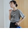 【I LOVE LA（アイラブエルエー）】アソートプリント ヴィンテージライクリンガーTシャツ