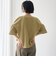 マルチボーダー 袖ギャザーフリルワッフル Tシャツ