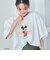 【MICKEY（ミッキー）/別注】ミッキー＆ミニー 袖フリル半袖Tシャツ