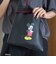 【MICKEY（ミッキー）/別注】配色パイピング レザーライクショッパーバッグ