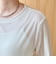 シアーメッシュ フロッキーストライプ半袖Tシャツ