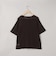 シアーメッシュ フロッキーストライプ半袖Tシャツ
