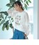 袖シアードッキング レイヤード風ロゴロンT