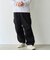 ワイドシルエット コットンカーゴパンツ