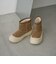 TOECAP ムートンライクショートブーツ