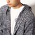 アクリル　ミックス　テープヤーン　釦　フードカーディガン