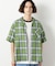 オンブレーチェックシャツ