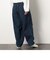 デニムワイドテーパードパンツ