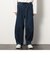 デニムワイドテーパードパンツ