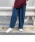 デニムワイドテーパードパンツ